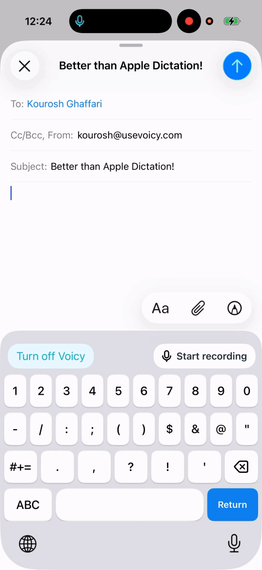 Die beste Sprache zu Text App für Dein iPhone.