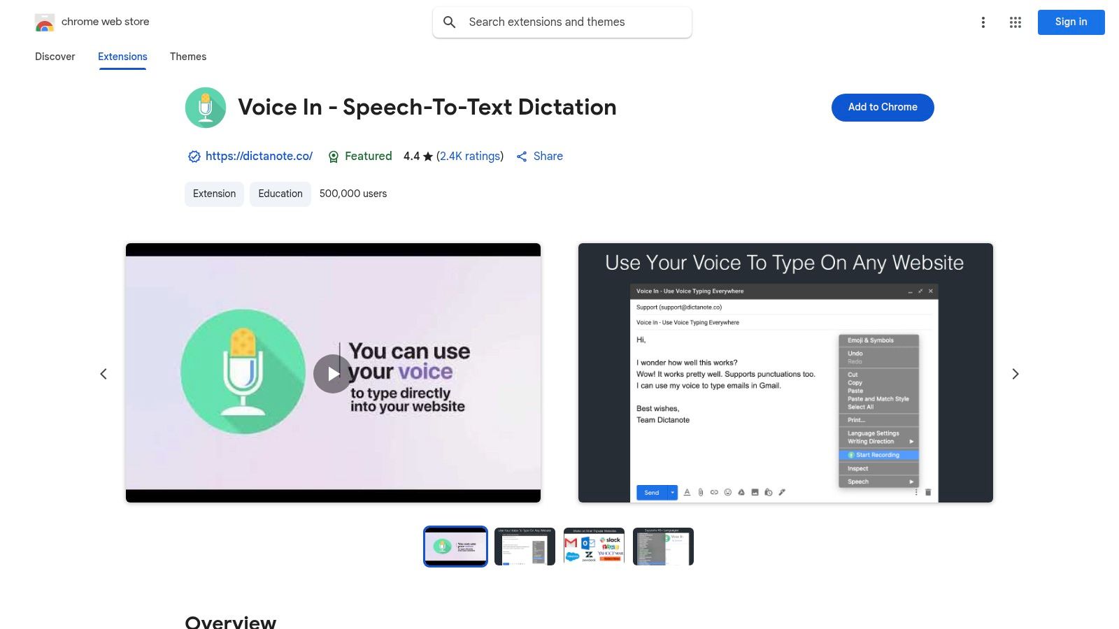 Voice In – Speech-to-Text Dictation (Dictanote)