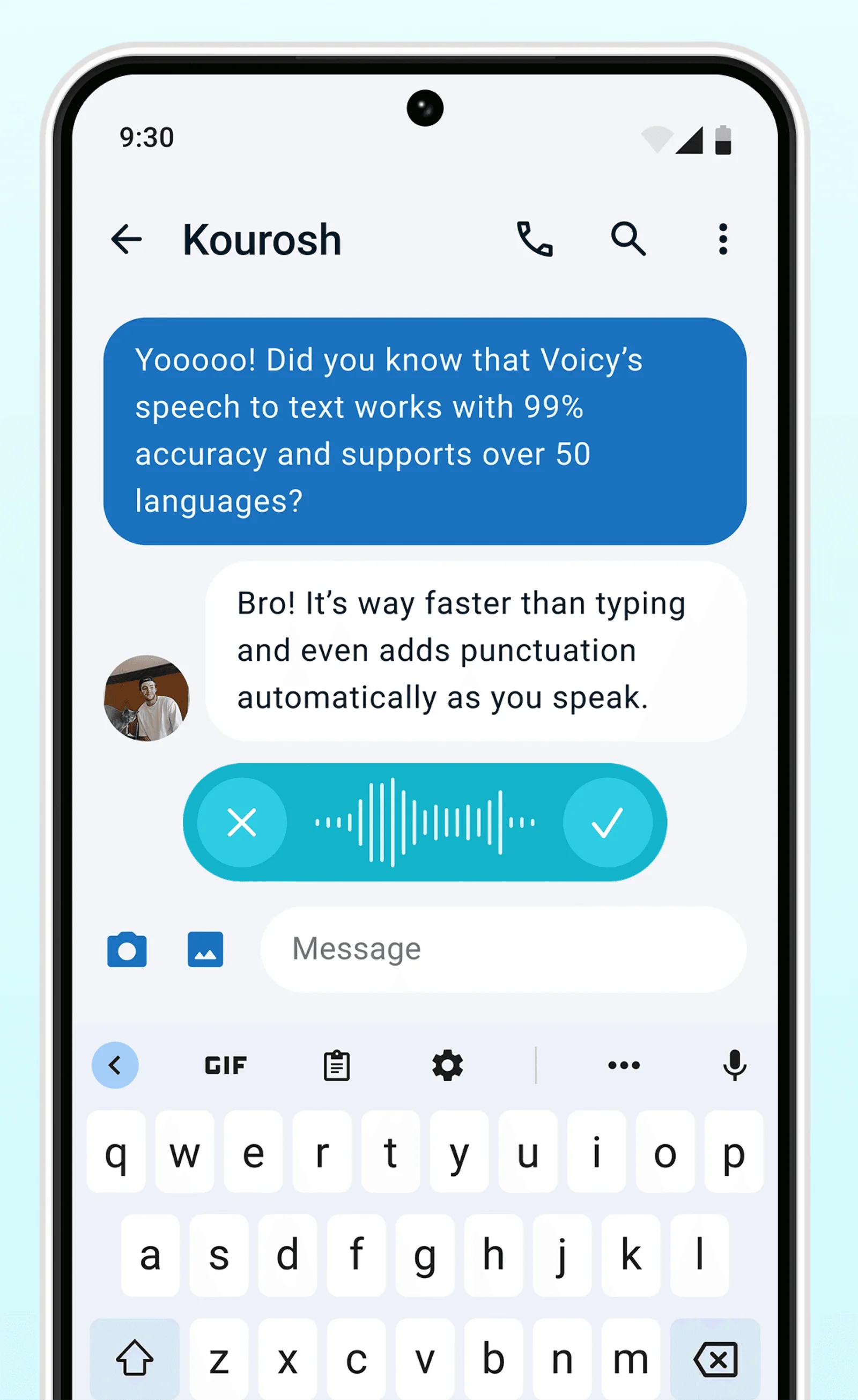 AndroidでのVoicy音声入力