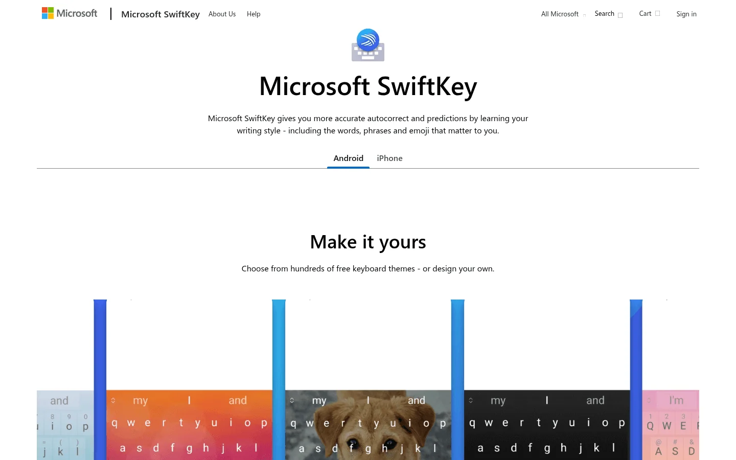 Microsoft SwiftKey mit Spracheingabe