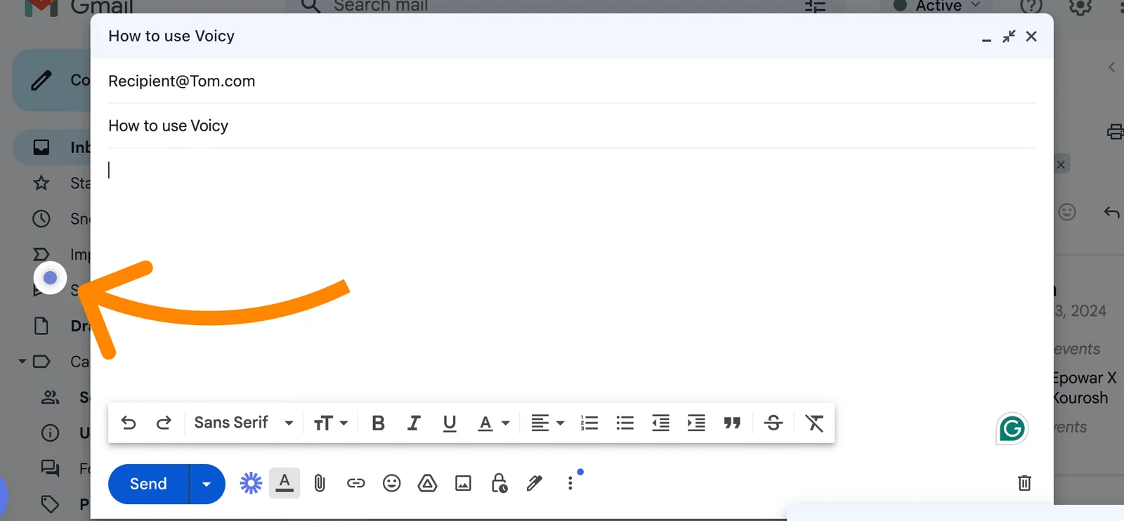 ステップ 2: Gmail で新しいメールを作成するに関する画像