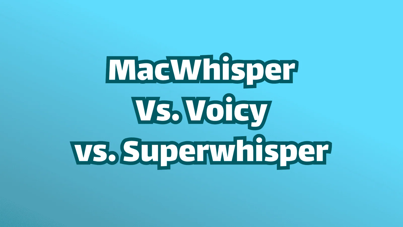 Titelbild: MacWhisper vs Voicy vs SuperWhisper: Mac Spracherkennung Vergleich 2026