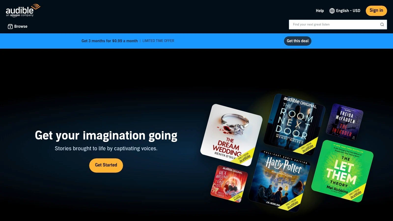Image illustrant la section sur 4. Audible
