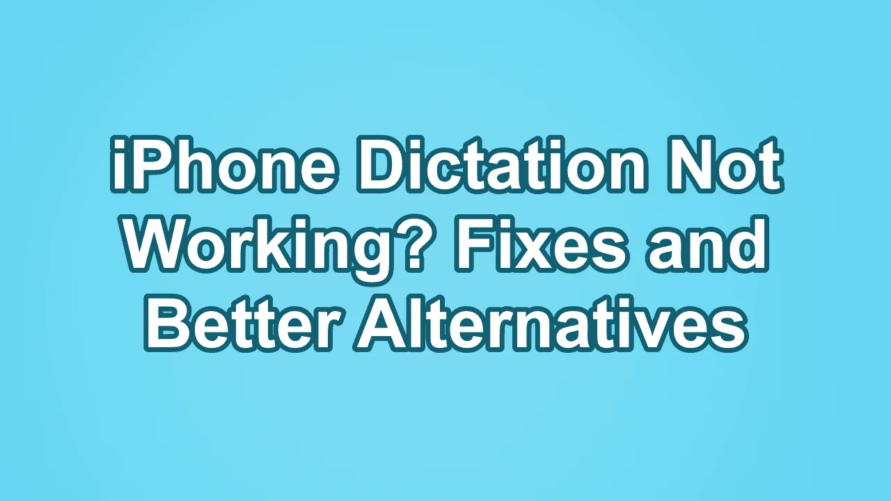 iPhone Spracherkennung funktioniert nicht? Lösungen und bessere Alternativen