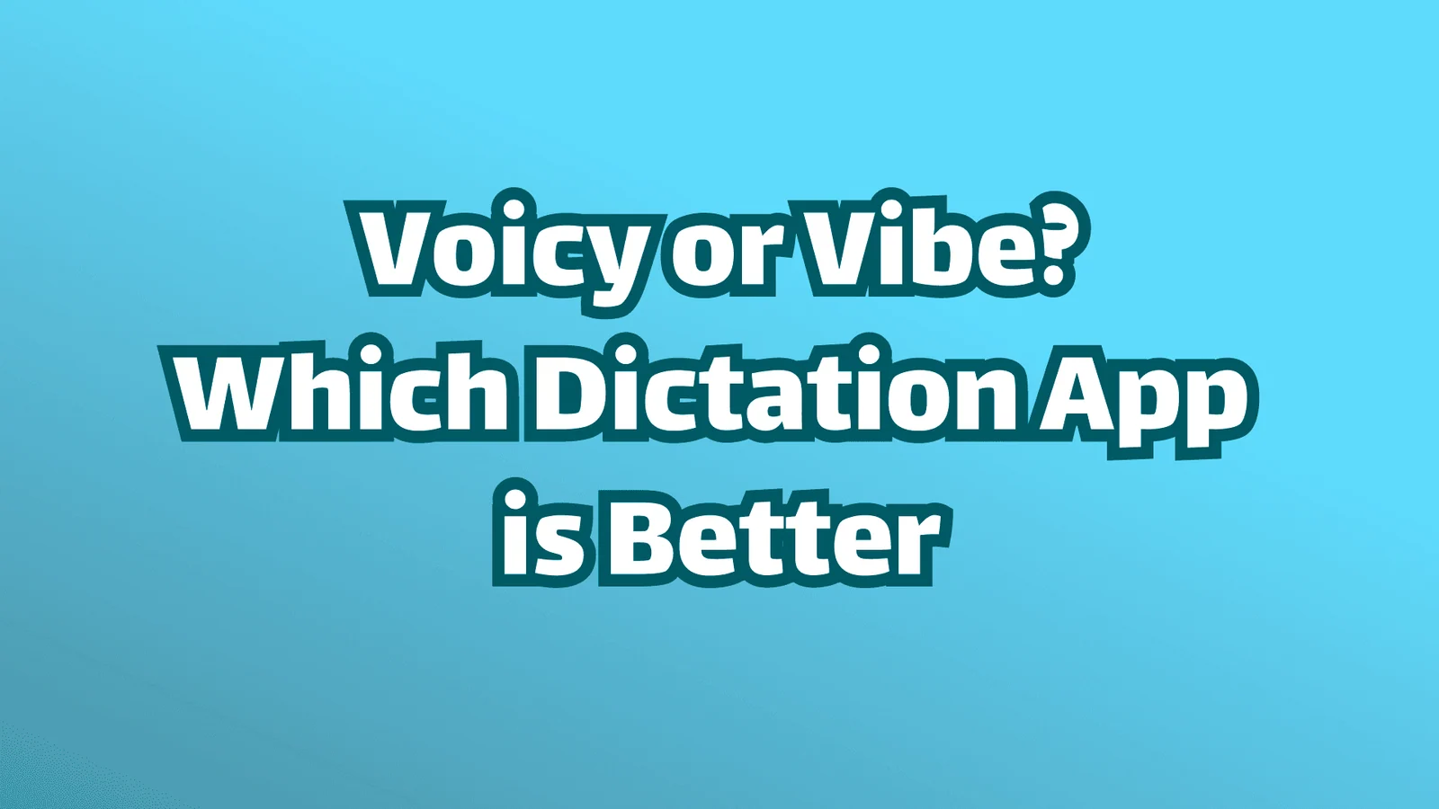 カバー画像。Voicy vs Voibe