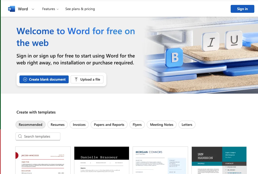 2. Microsoft Word - シンプル、無料、強力に関する画像