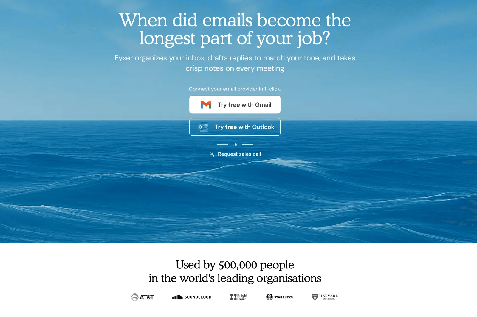 Fyxer email management app screenshot