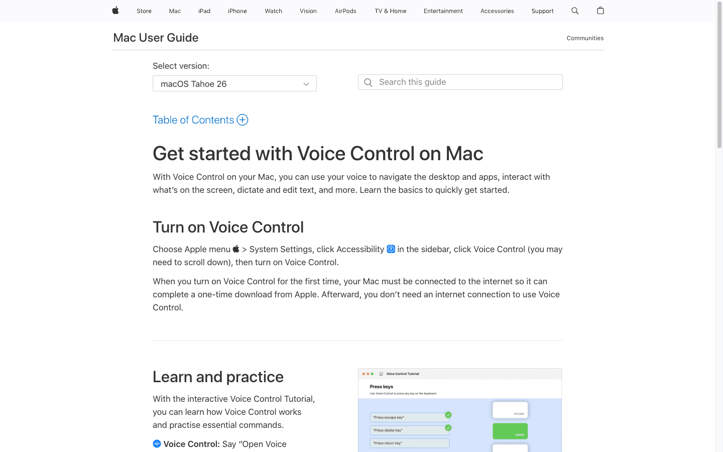 Apple Dictation screenshot