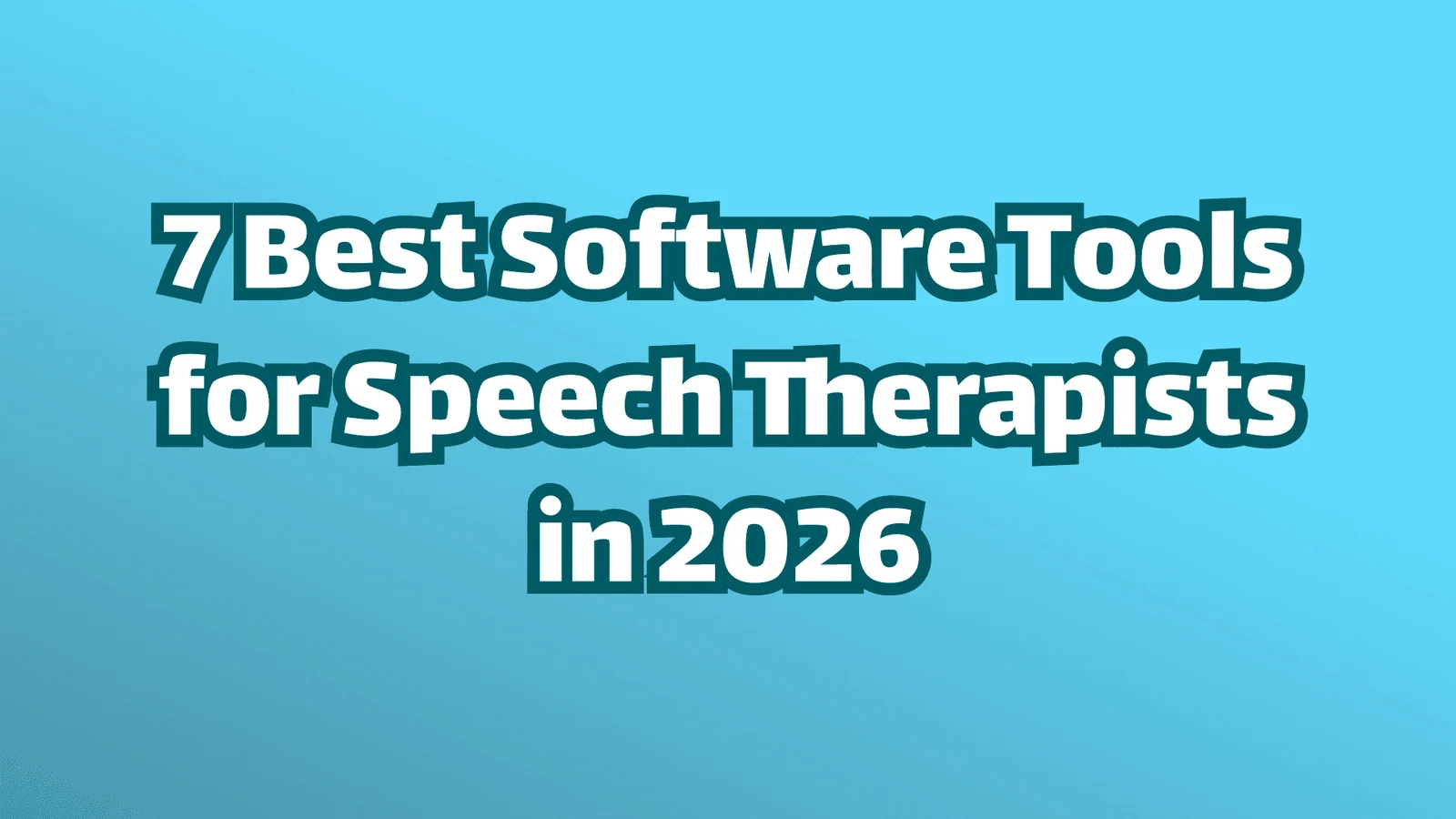 Titelbild: 7 beste Software-Tools für Logopäden im Jahr 2026.