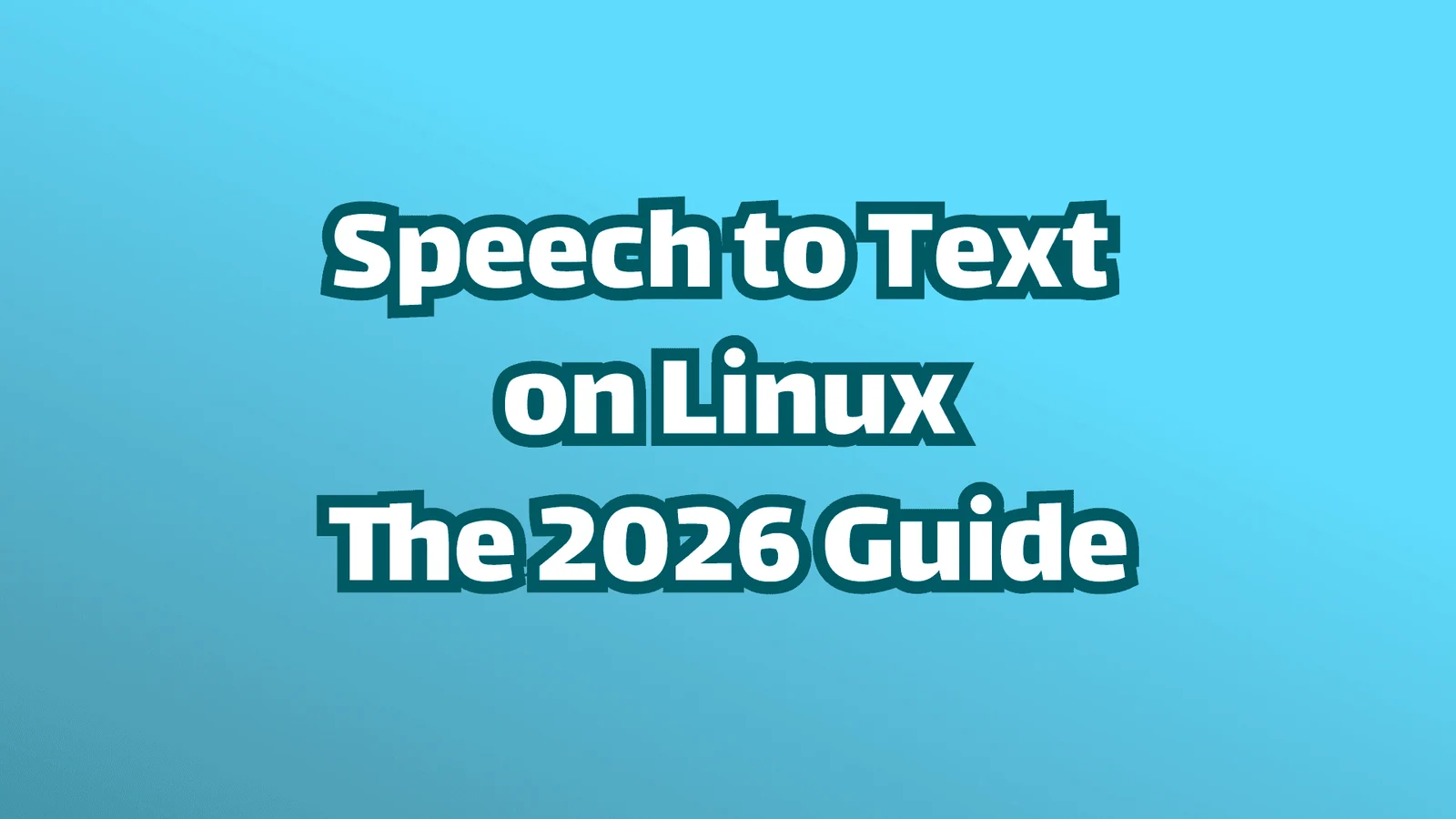 Titelbild: Sprache zu Text unter Linux – Der Leitfaden 2026