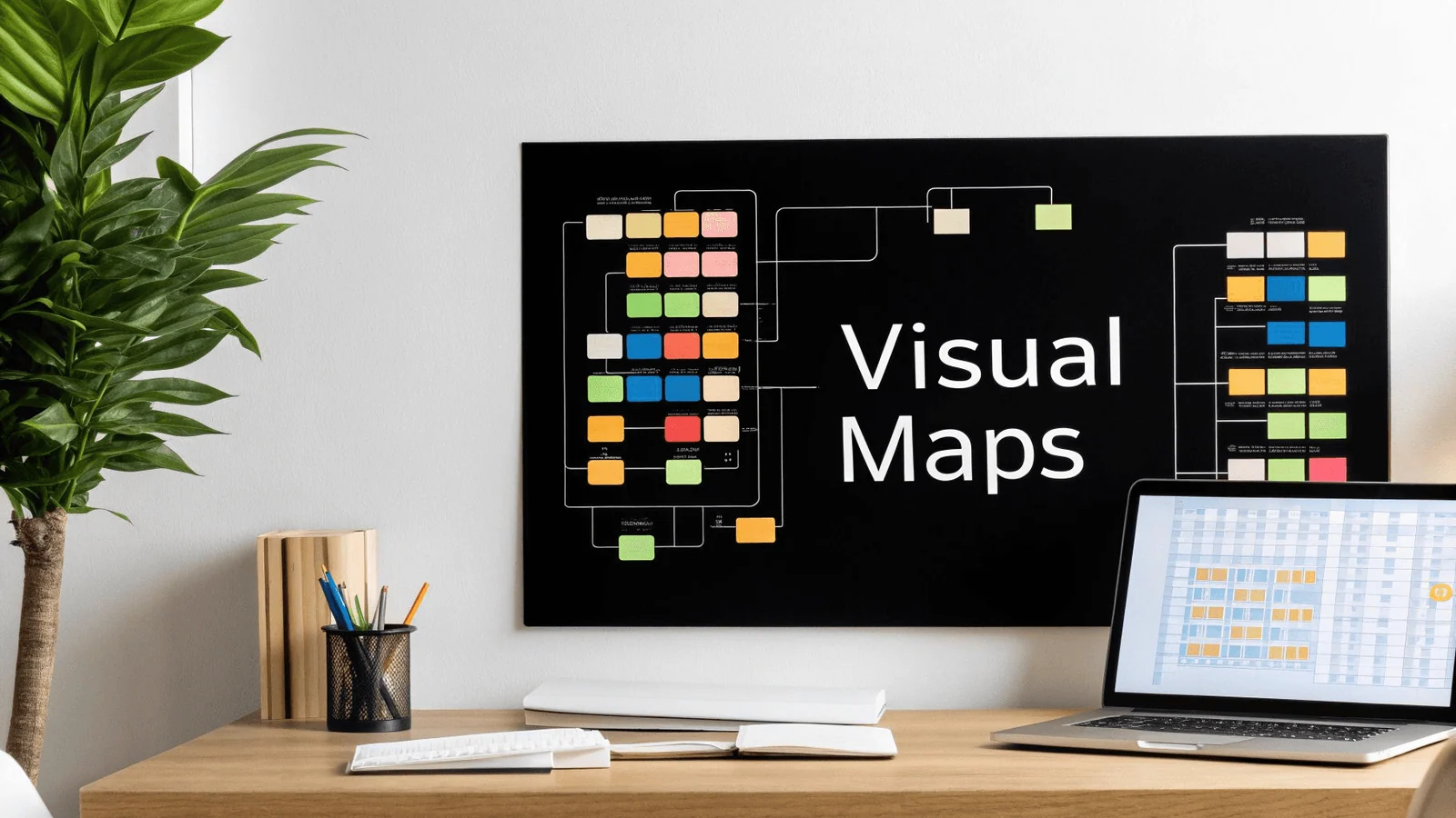 A picture of a visual mind map. 