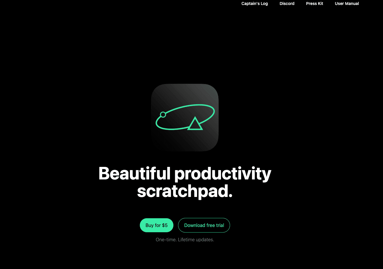 AntiNote Mac App Homepage