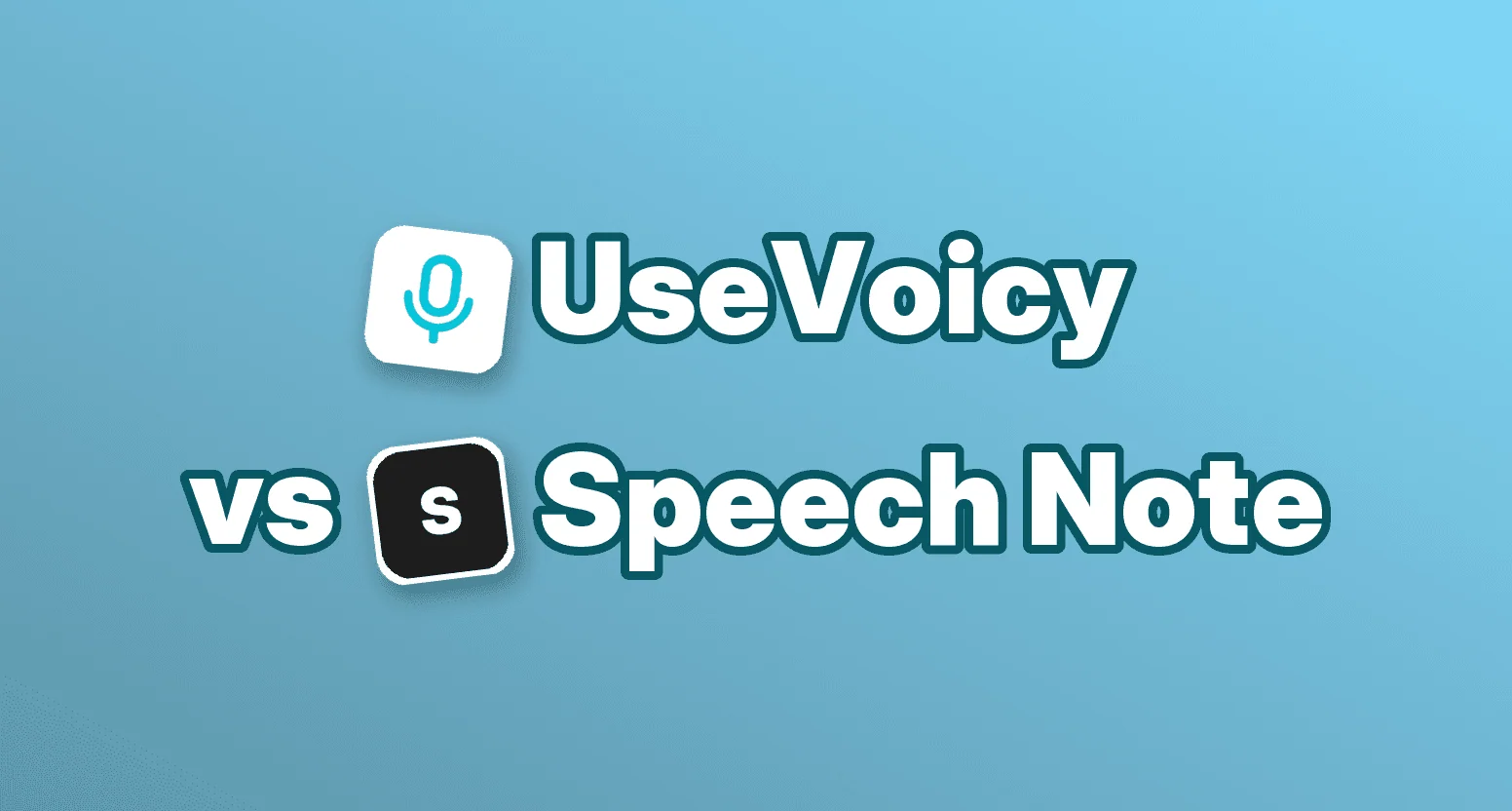 UseVoicy vs Speech Note