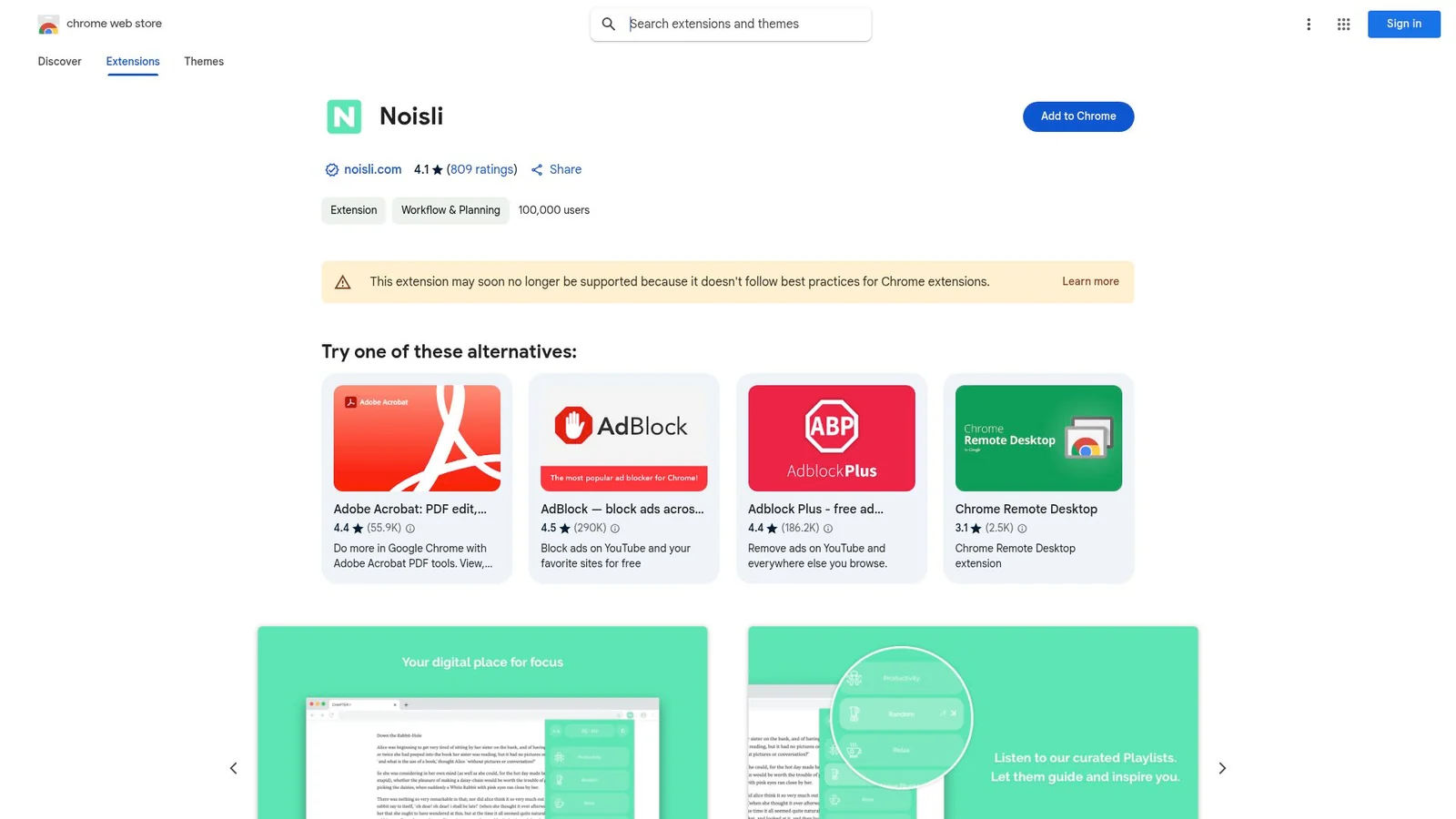 Best Chrome Extensions for Students - Noisli