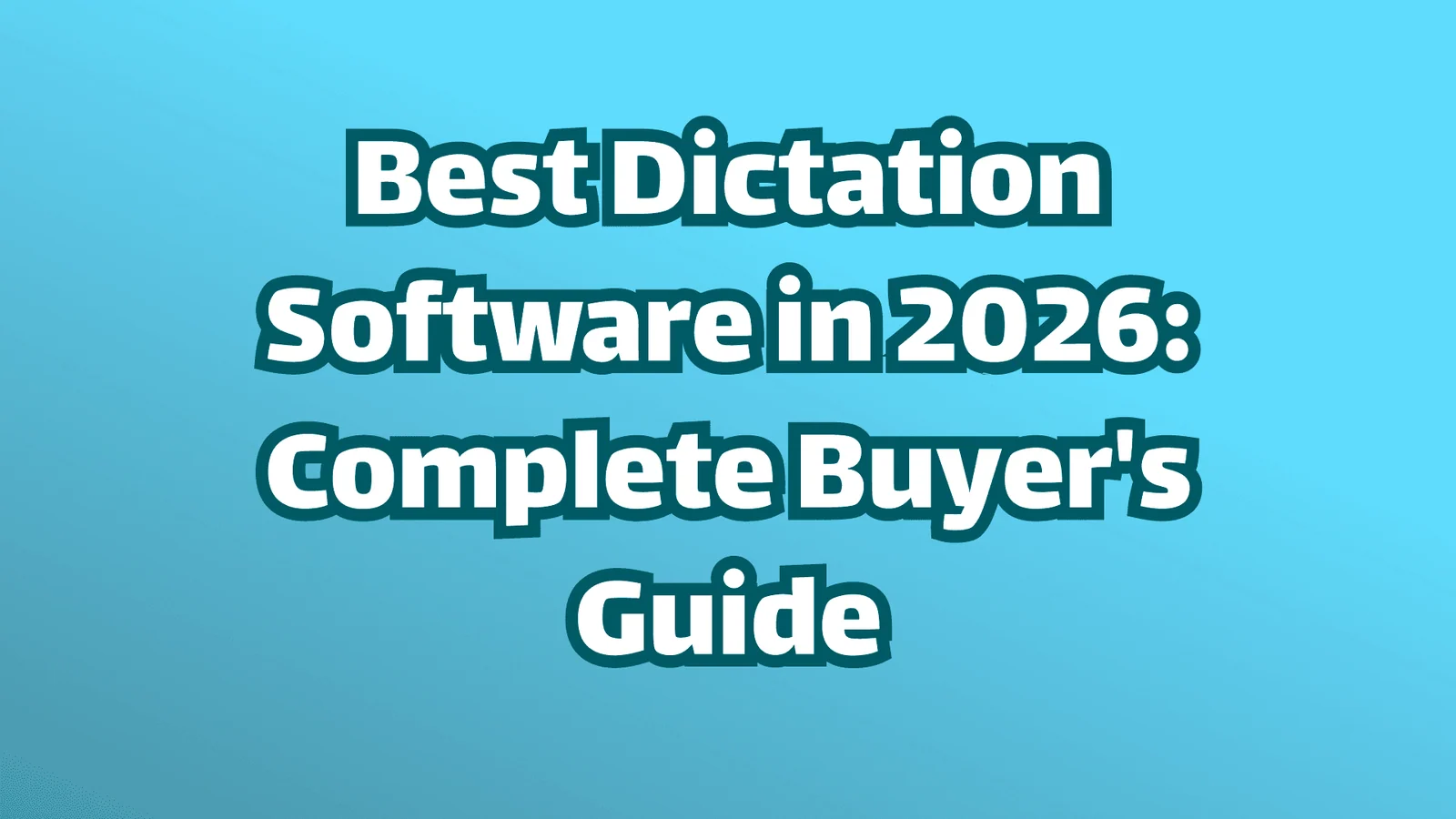 Beste Spracherkennung Software in 2026: Der komplette Einkaufsberater Titelbild