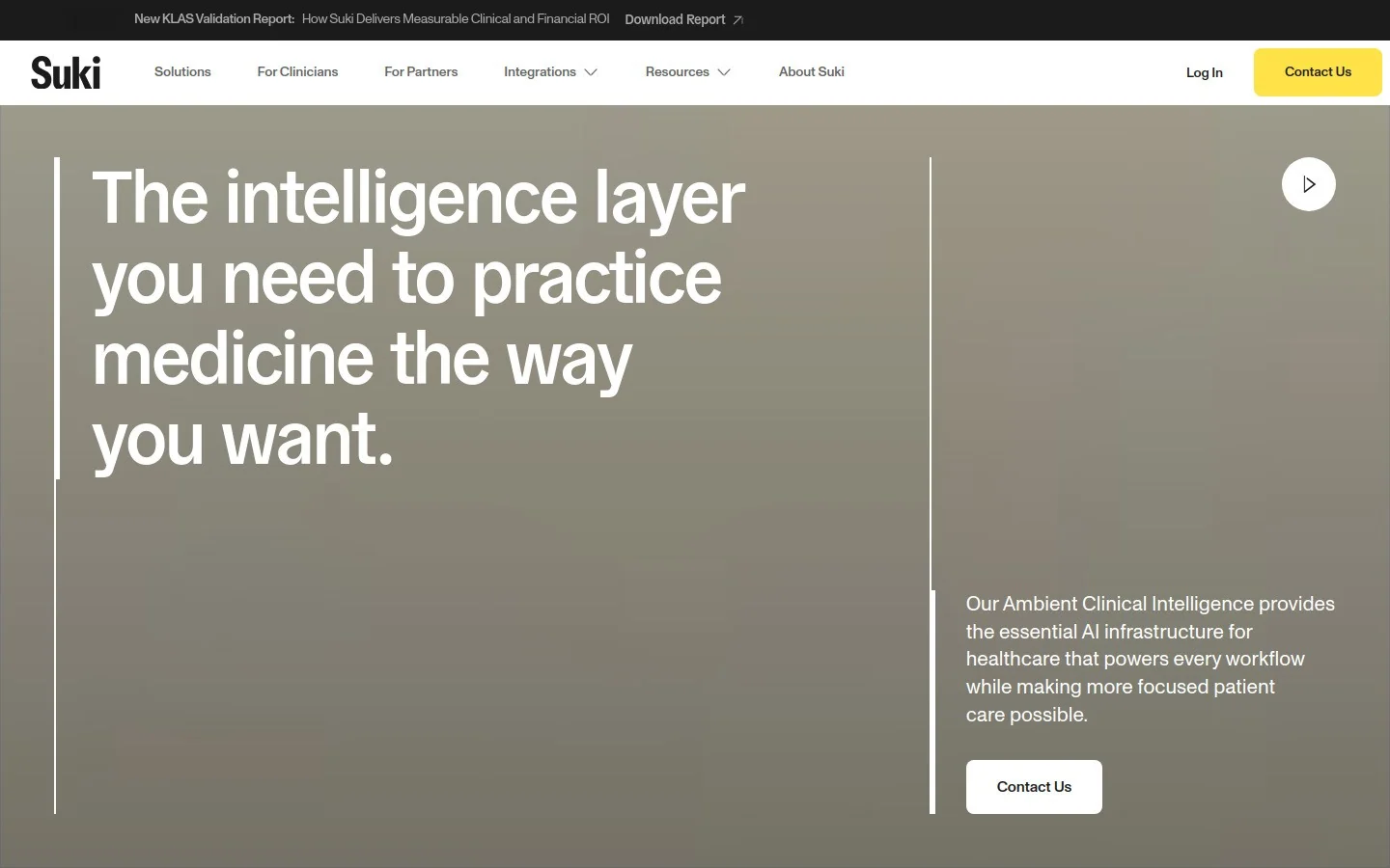 Suki homepage screenshot