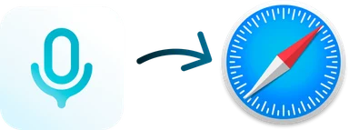 Voicy and Safari logos
