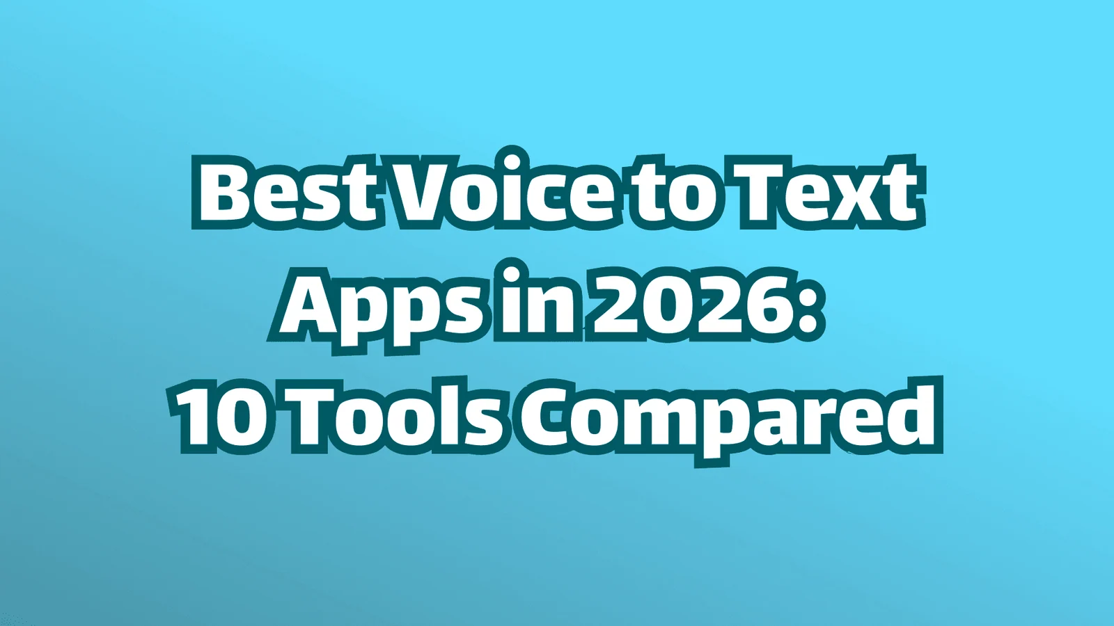 Titelbild: Die besten Sprache-zu-Text-Apps 2026: 10 Tools im Vergleich